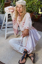 Load image into Gallery viewer, 5298- LACE AND FLORAL SHACKET-PINK