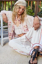Load image into Gallery viewer, 5298- LACE AND FLORAL SHACKET-PINK