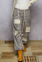 Load image into Gallery viewer, 5429- POL PATCH DRAWSTRING PANTS- TAN LEOPARD