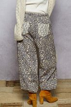 Load image into Gallery viewer, 5429- POL PATCH DRAWSTRING PANTS- TAN LEOPARD