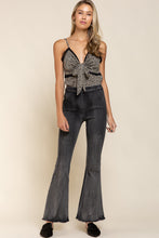 Load image into Gallery viewer, 5488- POL LIGHTWEIGHT DENIM FLARE JEANS-BLACK WASH