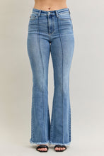 Load image into Gallery viewer, 5258-JUDY BLUE-High Waisted Flare Front Pintuck jeans