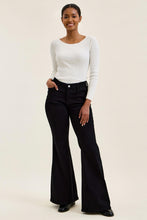 Load image into Gallery viewer, 6519- JUDY BLUE -LR JAQUELINE Flare w/ inside Print- BLK