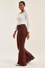 Load image into Gallery viewer, 6520- JUDY BLUE -HW JAQUELINE Flare w/ Lace Up C Cocoa Brown