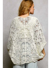 Load image into Gallery viewer, 5891- POL CROCHET CARDIGAN-OFF WHITE