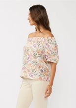 Load image into Gallery viewer, 5046-Short Sleeve Bubble Print Off-Shoulder Top