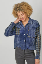 Load image into Gallery viewer, 5765-Plaid Corduroy Jacket-BLUE
