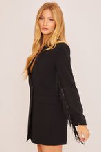 Load image into Gallery viewer, 4705- FRINGE BLAZER DRESS
