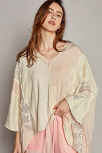 Load image into Gallery viewer, 4810- POL V NECK DROP SHOULDER KNIT TOP-ALMOND
