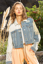 Load image into Gallery viewer, 4619- POL DENIM AND LACE JACKET
