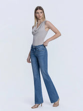 Load image into Gallery viewer, 6127- LOVERVET- Mid Rise Seamless Waistband Bootcut Jeans
