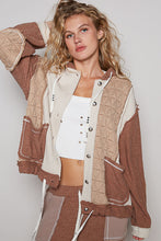 Load image into Gallery viewer, 5759- POL THERMAL QUILTED KNIT JACKET-BROWN
