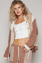 Load image into Gallery viewer, 5759- POL THERMAL QUILTED KNIT JACKET-BROWN
