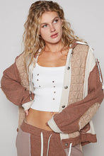 Load image into Gallery viewer, 5759- POL THERMAL QUILTED KNIT JACKET-BROWN
