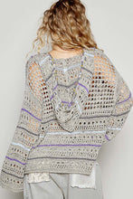 Load image into Gallery viewer, 4815- POL V-neck long sleeve relaxed fit hoodie WITH STAR-OLIVE
