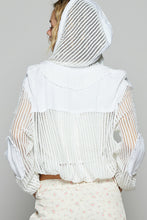 Load image into Gallery viewer, 5245- POL BUTTON DOWN HOODIE-WHITE
