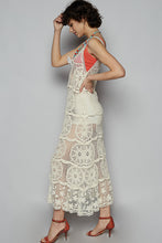 Load image into Gallery viewer, 4931- POL V NECK CROCHET DRESS
