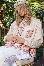 Load image into Gallery viewer, 5298- LACE AND FLORAL SHACKET-PINK
