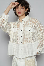 Load image into Gallery viewer, 5244- POL GAUZE BUTTON DOWN -WHITE
