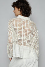 Load image into Gallery viewer, 5244- POL GAUZE BUTTON DOWN -WHITE
