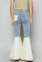 Load image into Gallery viewer, 5368- POL FLARE STRETCH DENIM WITH EMBROIDERY
