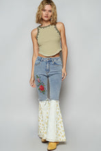 Load image into Gallery viewer, 5368- POL FLARE STRETCH DENIM WITH EMBROIDERY
