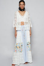 Load image into Gallery viewer, 5464- POL CROCHET CARDIGAN-WHITE
