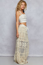 Load image into Gallery viewer, 6288-POL- LONG CROCHET MAXI SKIRT-BEIGE
