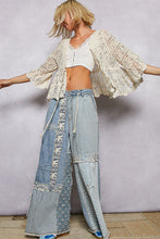 Load image into Gallery viewer, 5465- POL CROCHET CARDIGAN-NATURAL
