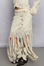 Load image into Gallery viewer, 5115- POL-CROCHET SKIRT WITH FRINGE
