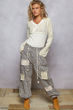 Load image into Gallery viewer, 5429- POL PATCH DRAWSTRING PANTS- TAN LEOPARD
