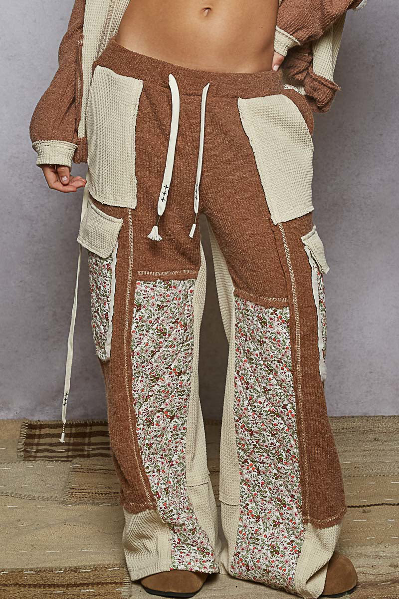 5430- POL RELAXED FIT THERMAL PANTS-OAT CHOCO