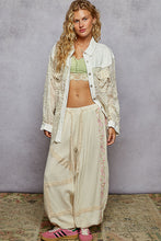 Load image into Gallery viewer, 5300- POL TEXTURED LONG SLEEVE SHACKET-IVORY
