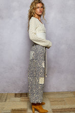 Load image into Gallery viewer, 5429- POL PATCH DRAWSTRING PANTS- TAN LEOPARD
