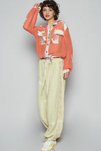 Load image into Gallery viewer, 5247- POL BUTTON DOWN HOODIE-ORANGE
