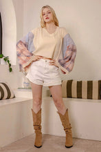 Load image into Gallery viewer, 5348-Peace Sign Patchwork Top
