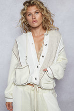 Load image into Gallery viewer, 5760- POL THERMAL QUILTED KNIT JACKET-CREAM
