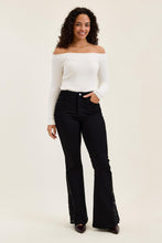 Load image into Gallery viewer, 6482- JUDY BLUE- "JAQUELINE" BLACK FLARE
