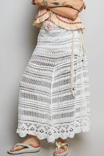 Load image into Gallery viewer, 6289-POL- LONG CROCHET MAXI SKIRT-WHITE
