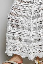 Load image into Gallery viewer, 6289-POL- LONG CROCHET MAXI SKIRT-WHITE
