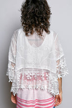Load image into Gallery viewer, 6272- POL LACE CARDIGAN-WHITE
