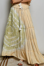 Load image into Gallery viewer, 6215- POL MAXI LEGNTH TIE DYE SKIRT-CORAL HAZE
