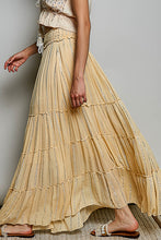 Load image into Gallery viewer, 6215- POL MAXI LEGNTH TIE DYE SKIRT-CORAL HAZE
