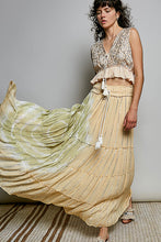 Load image into Gallery viewer, 6215- POL MAXI LEGNTH TIE DYE SKIRT-CORAL HAZE
