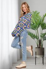 Load image into Gallery viewer, 5408-LONG Sleeves Multi-Color Crop Top-DENIM
