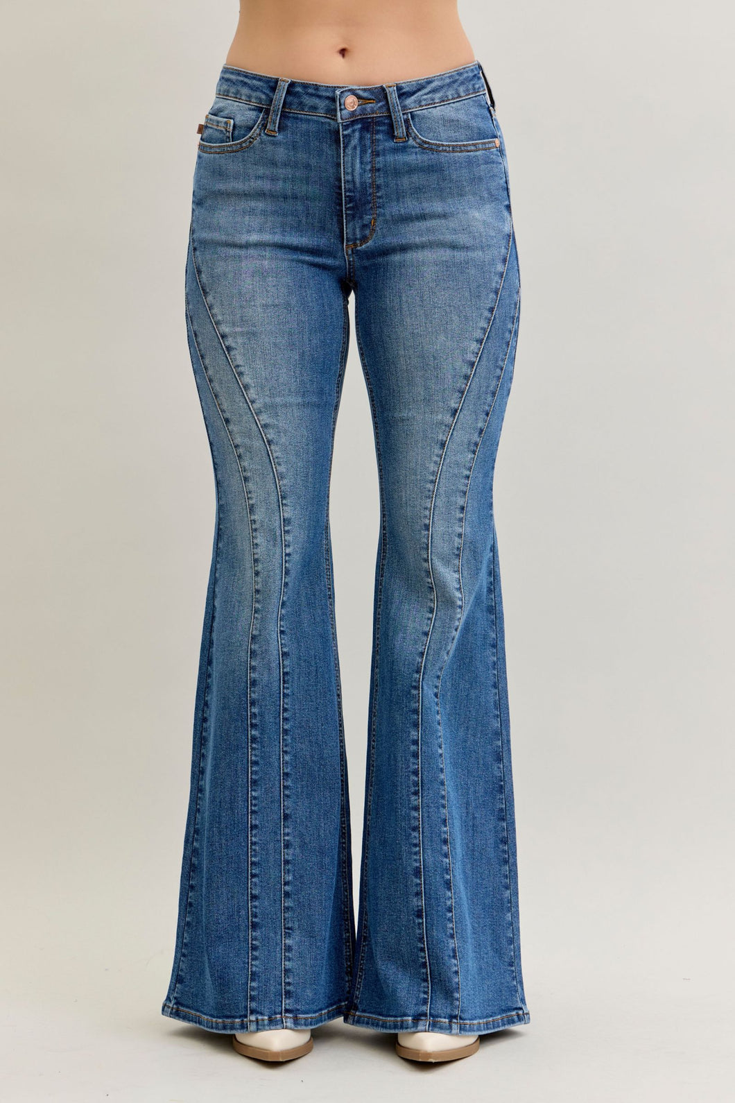 5257-JUDY BLUE-Jaqueline New Flare Jeans