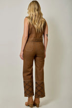 Load image into Gallery viewer, 6662- Eyelet Embroidered Denim Pants-BROWN
