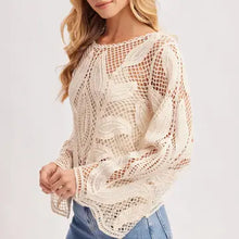 Load image into Gallery viewer, 6125- Scalloped Hem Crochet Top
