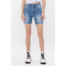 Load image into Gallery viewer, 4963- MICA High Rise Stretch Midi Shorts - Vintage Style
