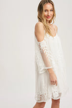 Load image into Gallery viewer, 4448-Open Shoulder Lace Dress-IVORY
